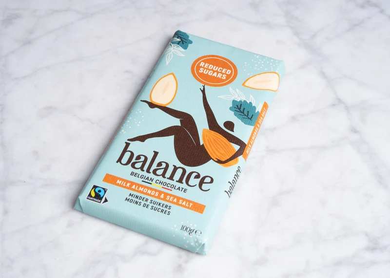 Tablet Melkchocolade amandel zeezout 100g