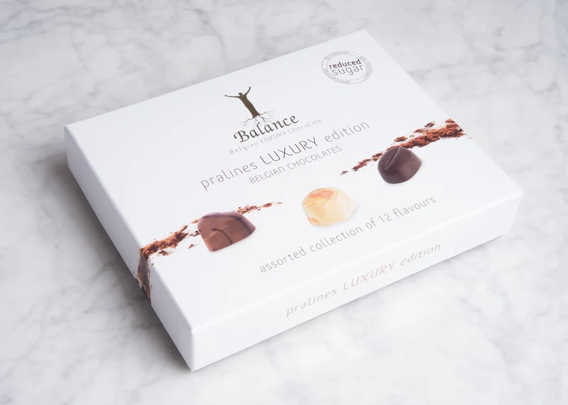 Suikerarme Luxe pralines 145g