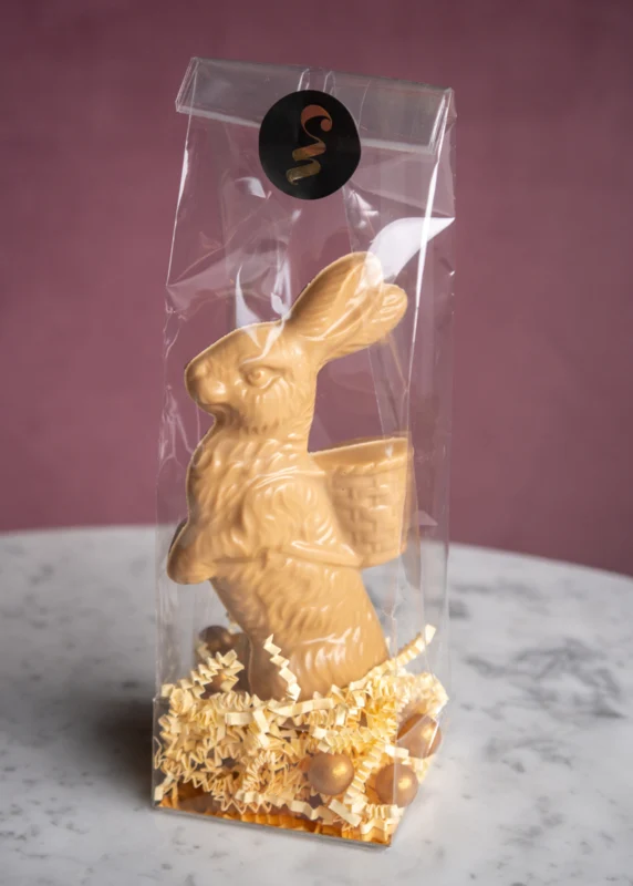 Paashaas Gold chocolade met pearls