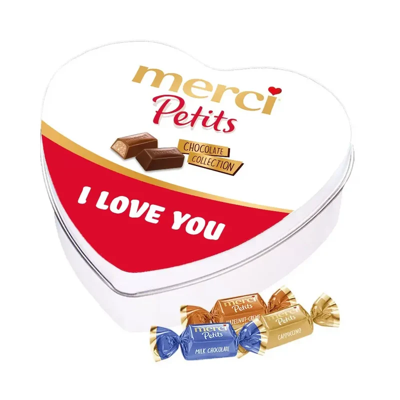merci Petits geschenkdoos hartje "I Love You" - mix van smaken - 115g