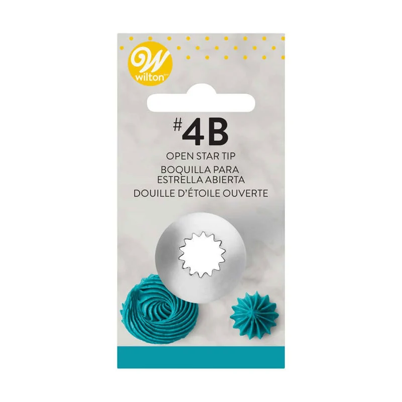 Wilton | decorating tip #4B Open Star Carded