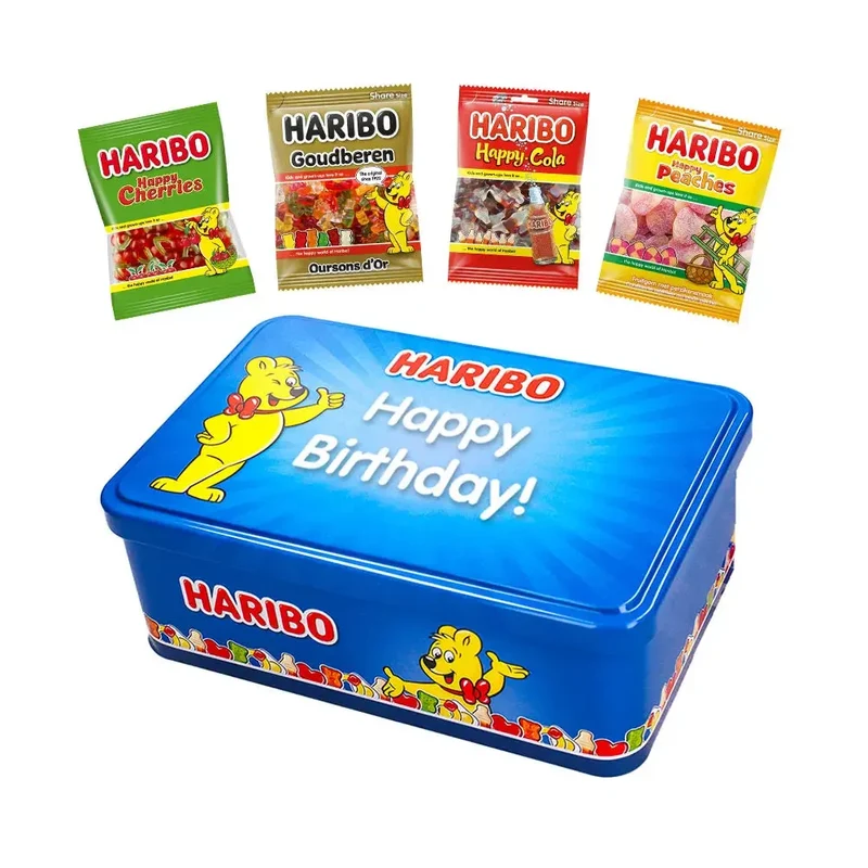 Haribo Happy Heroes candy collection box "Happy Birthday!" - snoep cadeau - 350g
