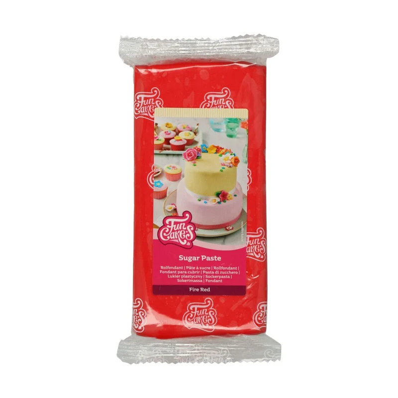 Funcakes | Fondant fire red 1kg