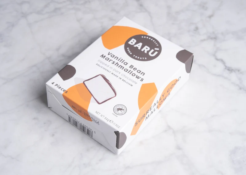 Marshmallow dark chocolate box