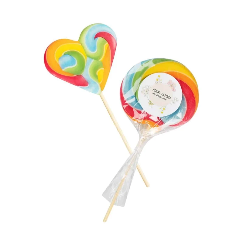 Regenbooglolly met eigen label