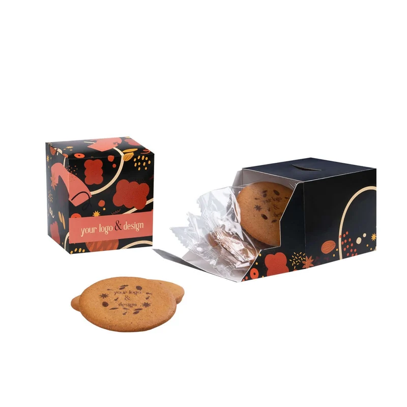 Gepersonaliseerde koekjes in luxe geschenkdoos