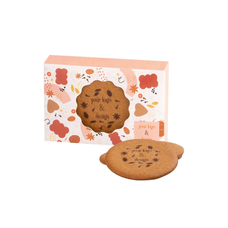 Logo Cookie Pack – Set van 3 Gepersonaliseerde Kruidkoekjes (21 g)