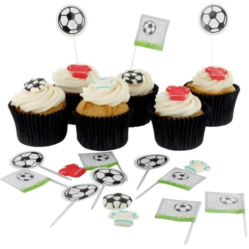 Culpitt Taartdecoratie Prikkers Voetbal 80mm 24st.