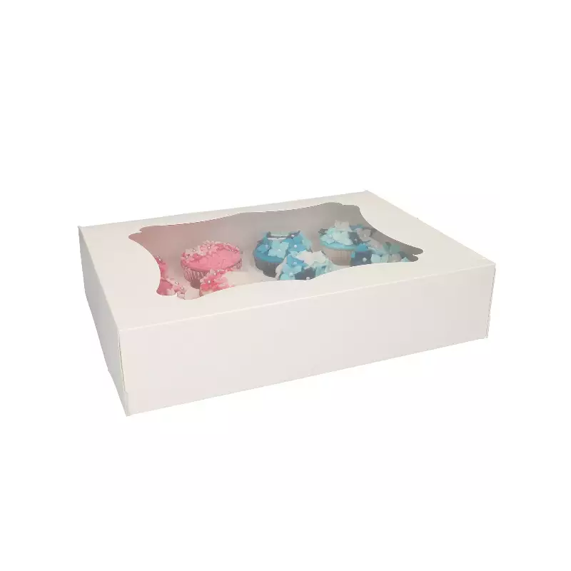 Cupcake Doos voor 12 Cupcakes 7,5 cm hoog
