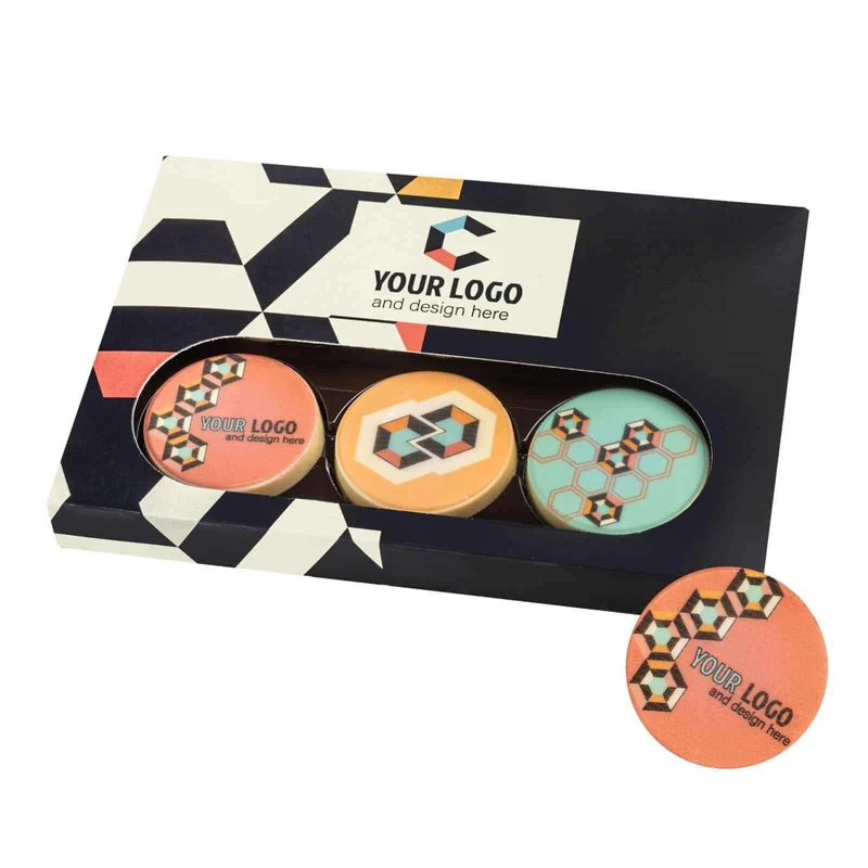 Choco Circle Print – De Luxe Medaillebox die je Merk Versterkt