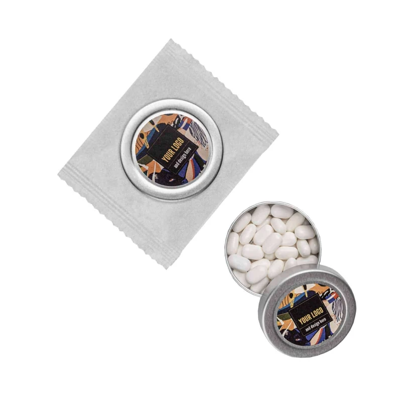 Snap Tin & Bag duo­set met frisse pastilles