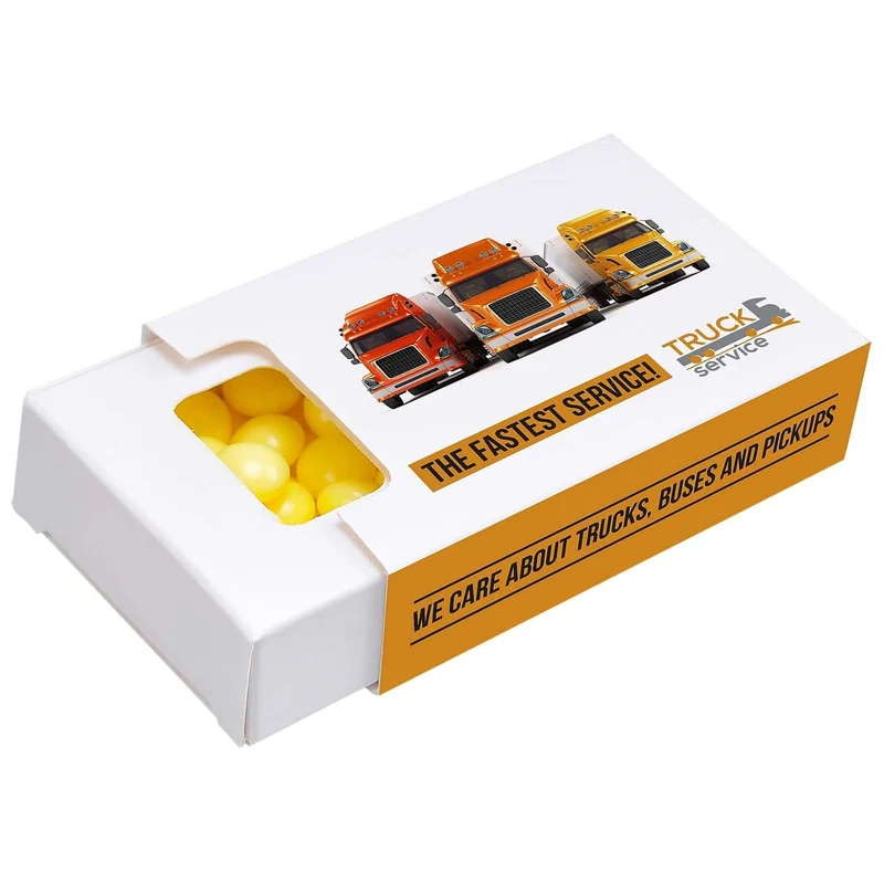 Zipp Box met verfrissende pastilles of kauwgom