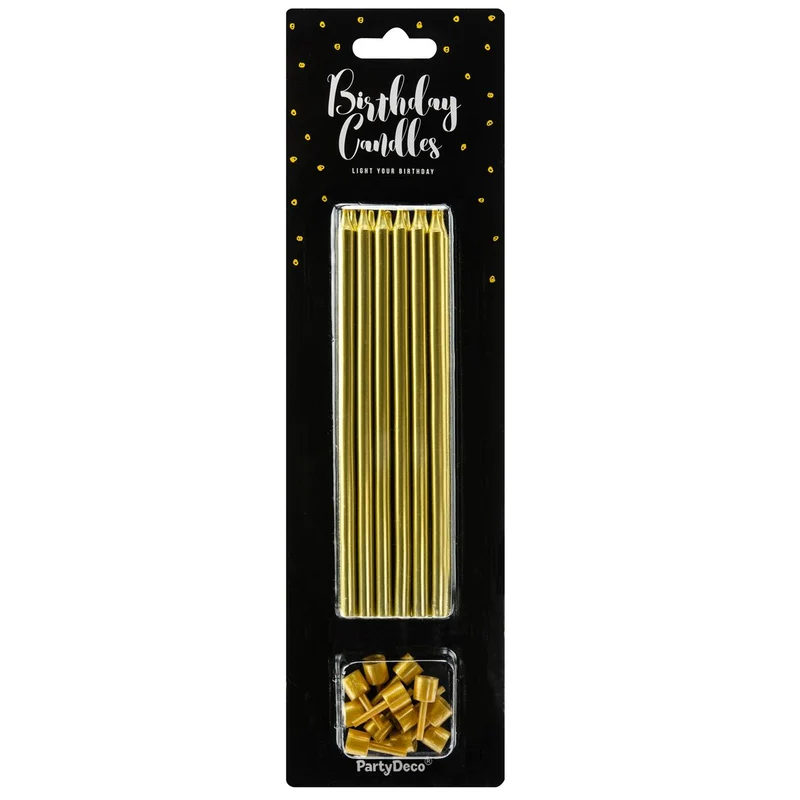 Partydeco | Kaars goud