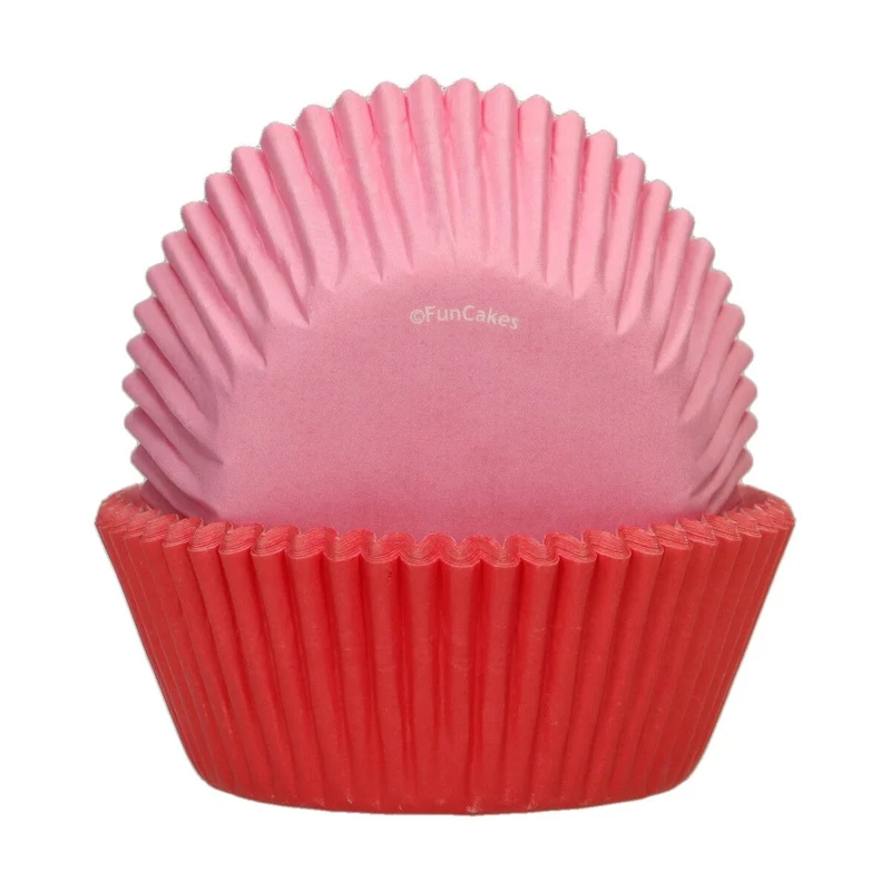 FunCakes | Baking cups roze/rood /48