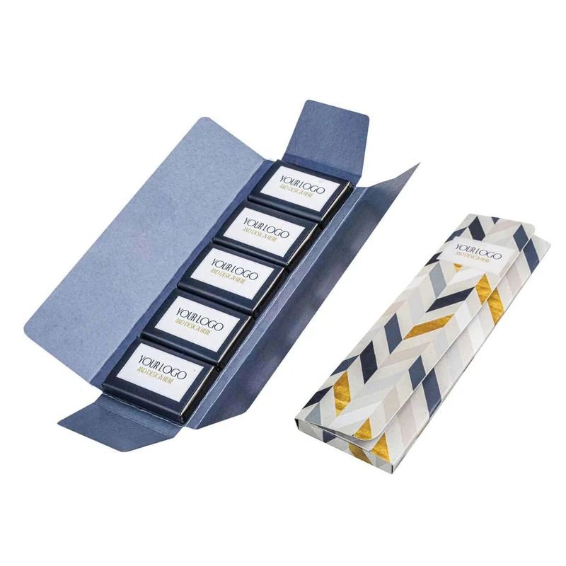 Mini Bars Envelope 50 g – Luxe Chocoladeset in Elegante Mapverpakking