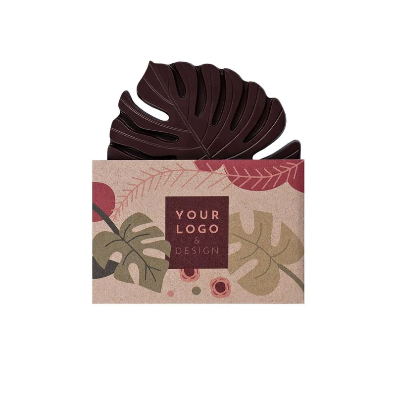 Chocoladetablet Leaf Deliciosa – Luxe Chocolade in de Vorm van een Monstera-blad