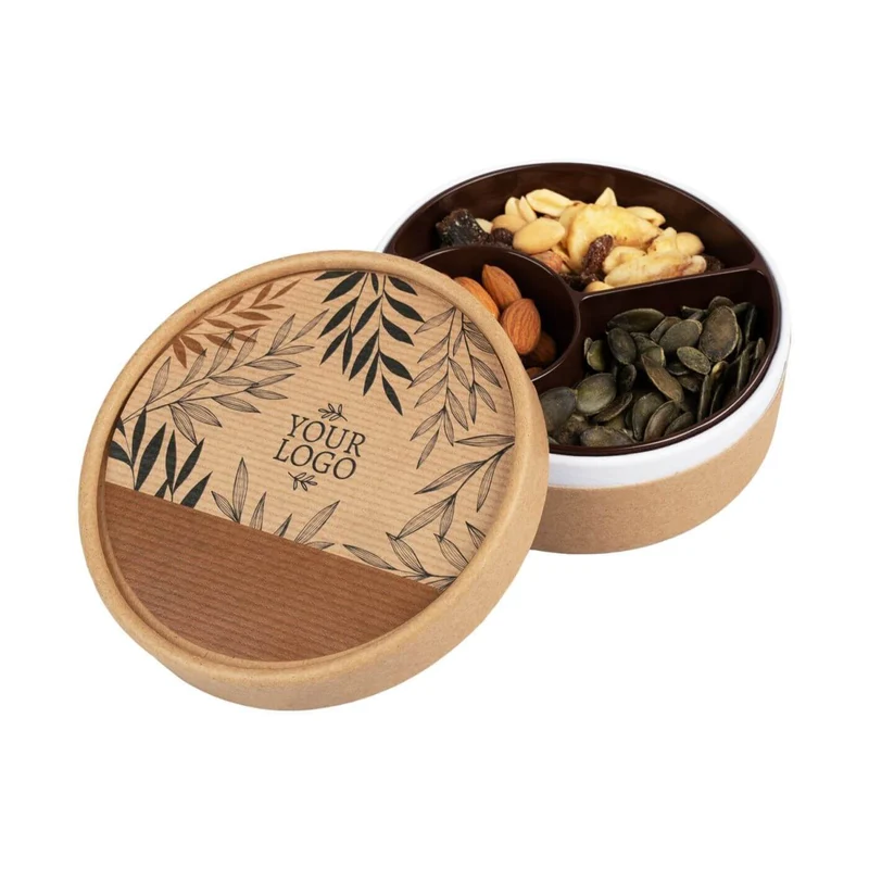 Seeds & Nuts Trio – Luxe Snackbox met Drievoudige Natuurlijke Mix
