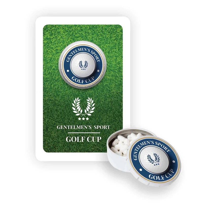 Advertising Sweets Promo Card – Mini Clic Clac – Kaart met Herbruikbaar Klikblikje