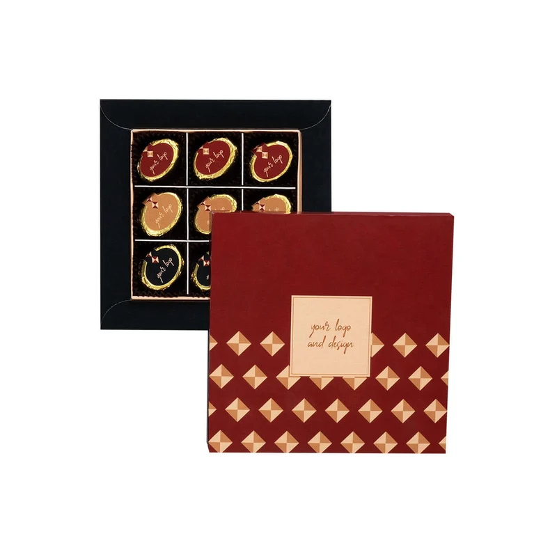 Ellipse Logo Mini Pralines 9 pcs – Luxe Doosje met 9 Ellipsvormige Pralines