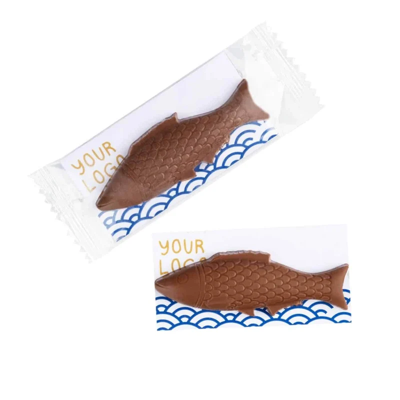 Een Verfijnd Chocoladevissje met een Speelse, Stijlvolle Uitstraling