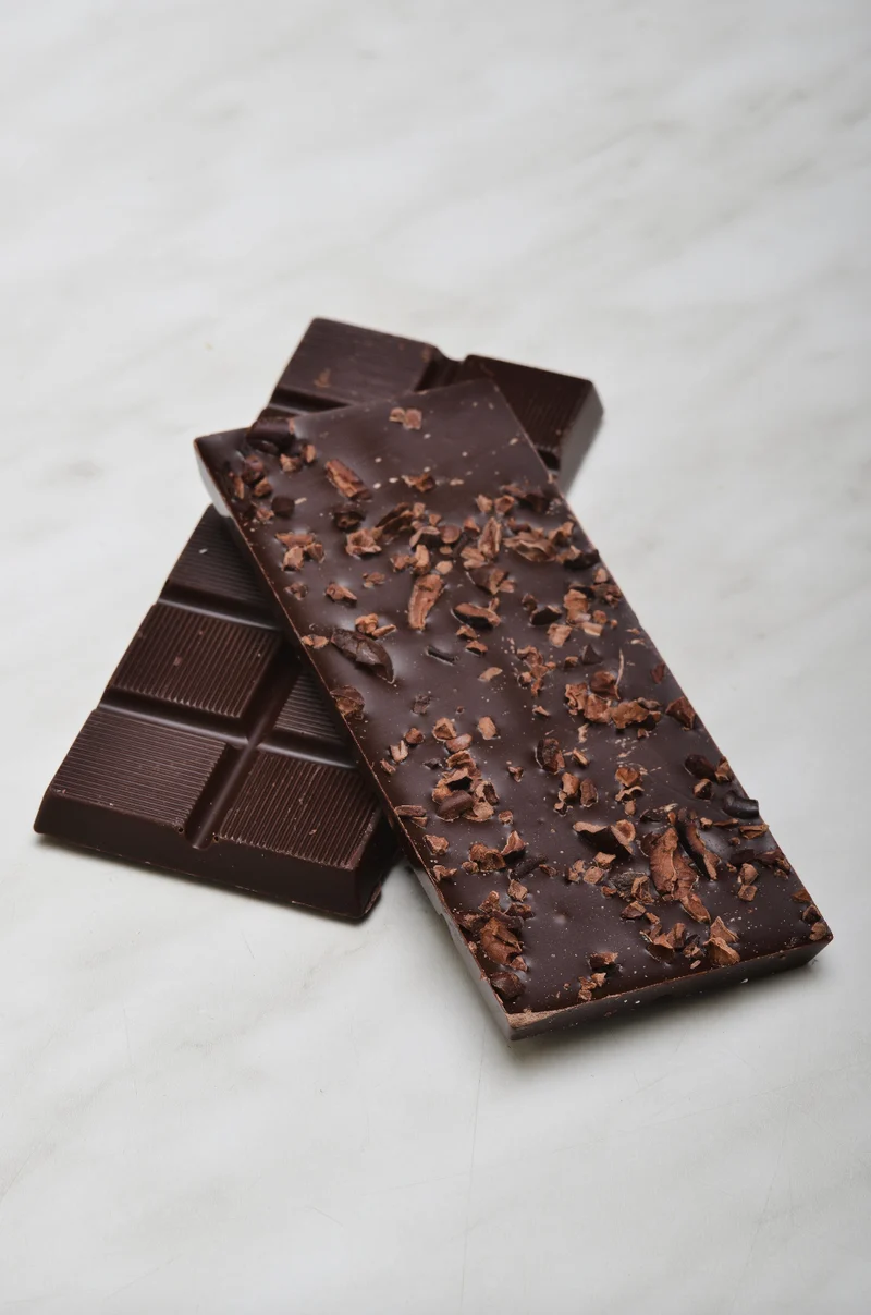 Pure chocoladereep met cacaonibs 45 g