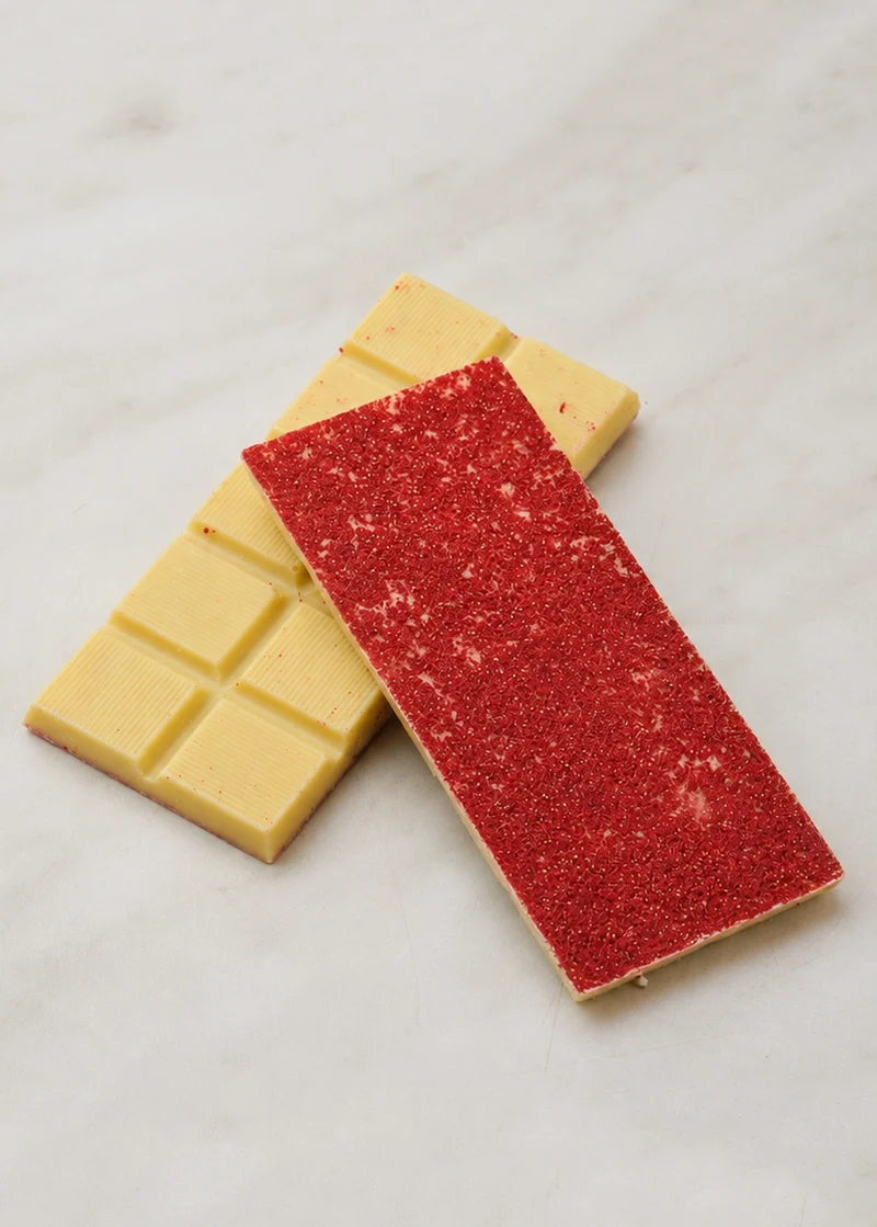 Witte chocoladereep met framboos 45 g