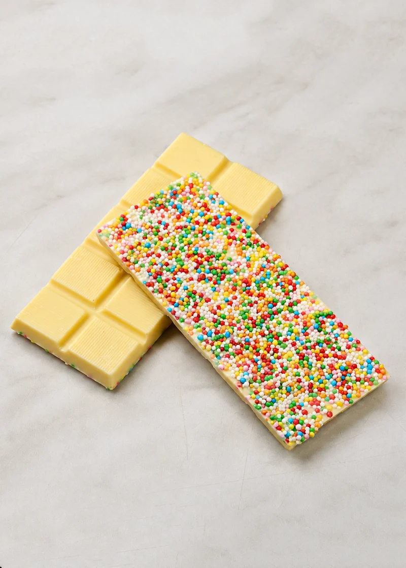 Witte chocoladereep met discodip 45 g