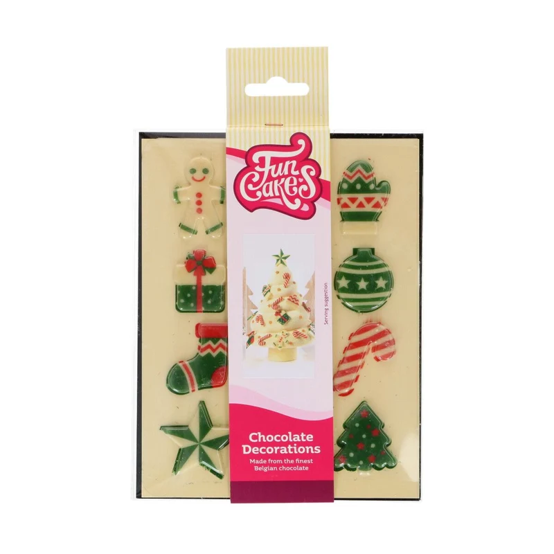 FunCakes | Chocoladedeco Kerstfiguren /12