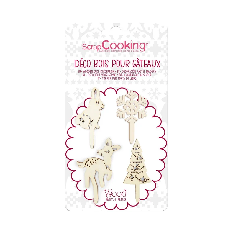 ScrapCooking | Cake Toppers Woodland Set/4