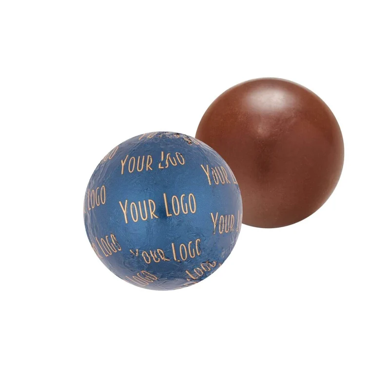 Chocolate Ball with Logo 30 g – Een Smakelijke Eyecatcher in Perfecte Ronding
