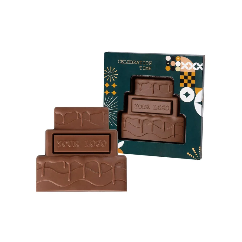 Choco4Mat Chocolade Taart – Met Personaliseerbare Laagjes (65 g)