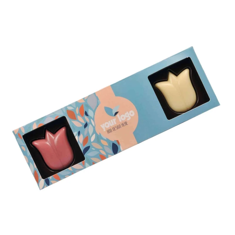 Set van Chocolade Tulpen – 4 Stuks in Eigen Verpakking