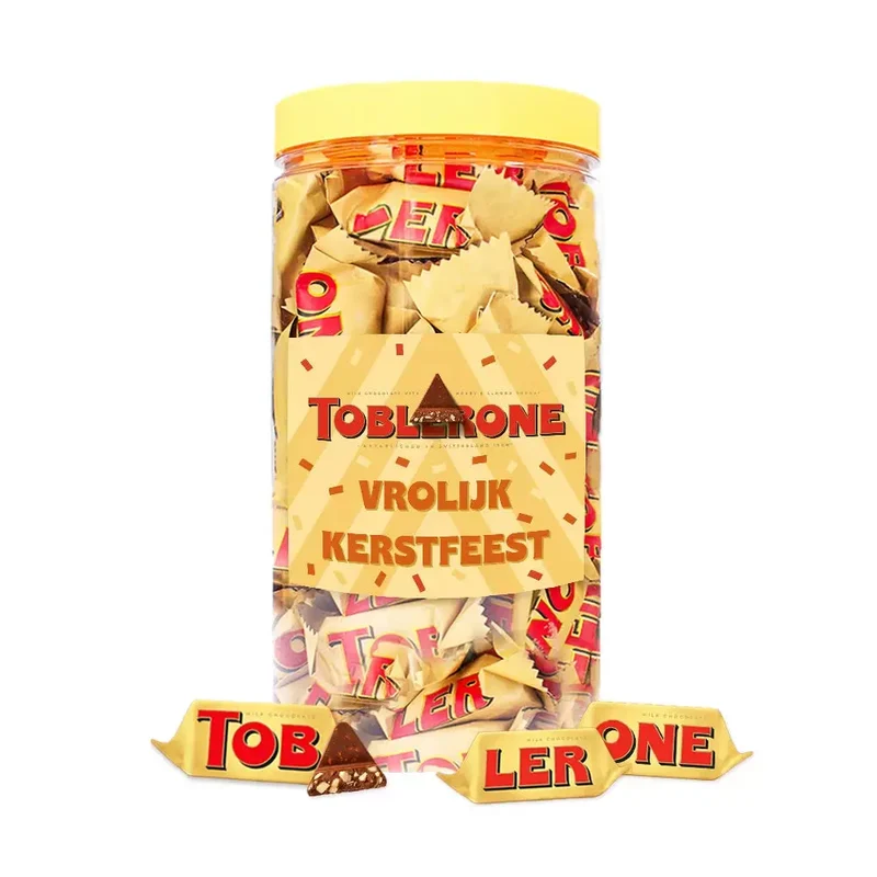 Toblerone Tiny "Vrolijk Kerstfeest" - chocolade kerstcadeau - 500g