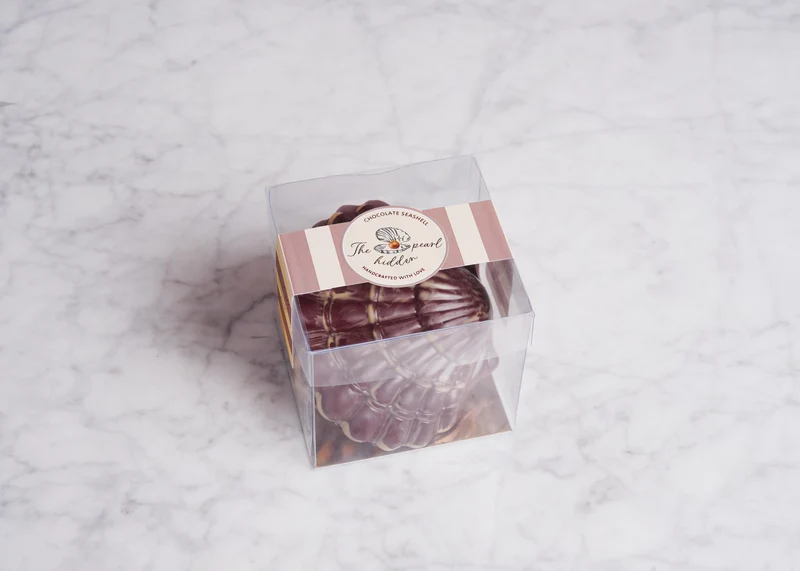 Chocolade schelp - pure & Gold Chocolade