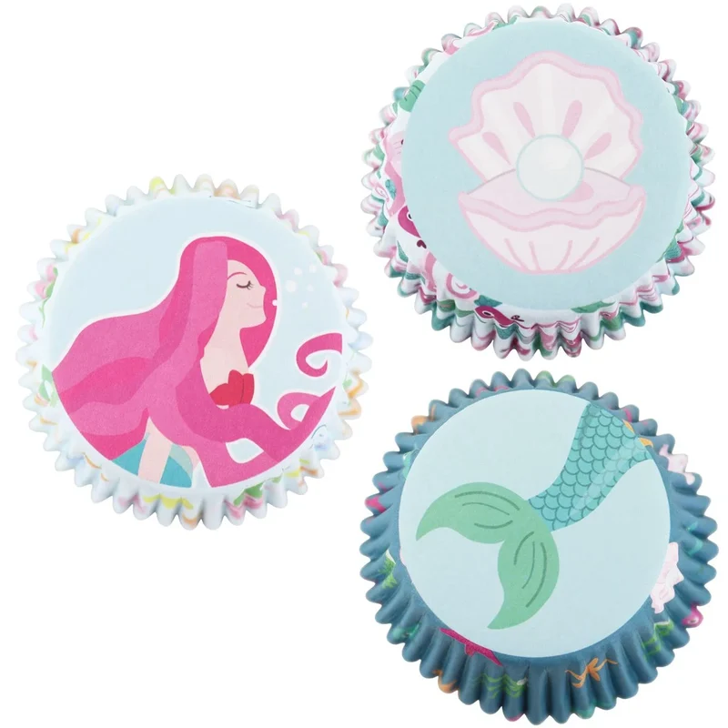 PME | Baking cups Foil Mermaid