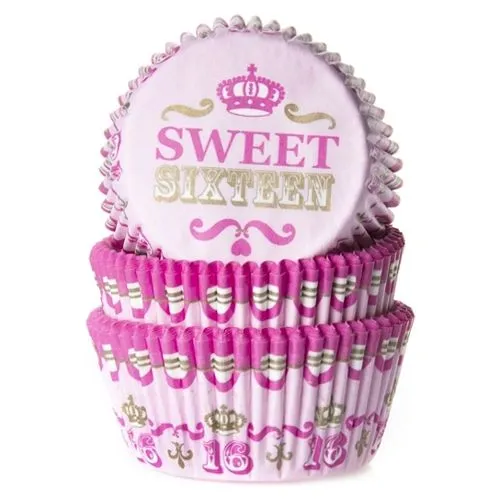 HoM | Baking cups Sweet Sixteen (set/50) (normaal)