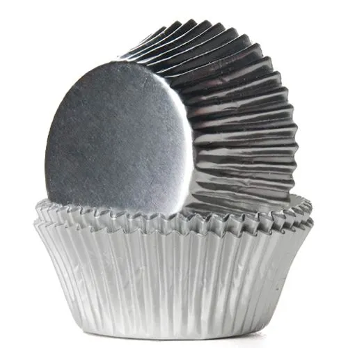 HoM | Baking cups zilver folie