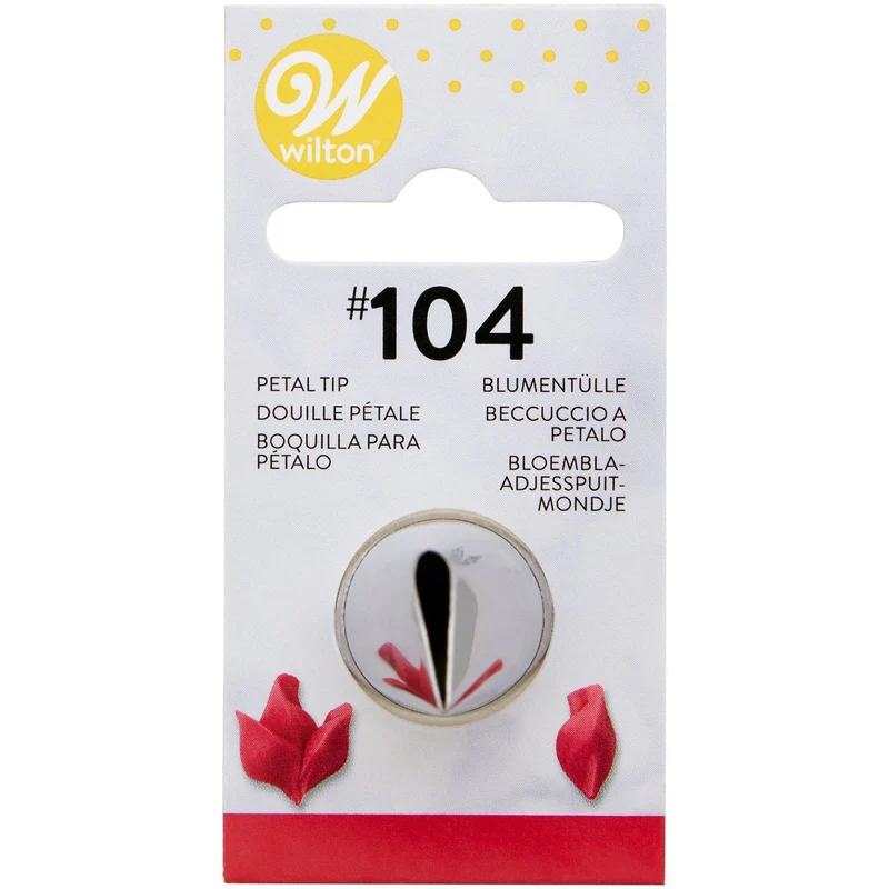 Wilton | decorating tip #104 Petal carded