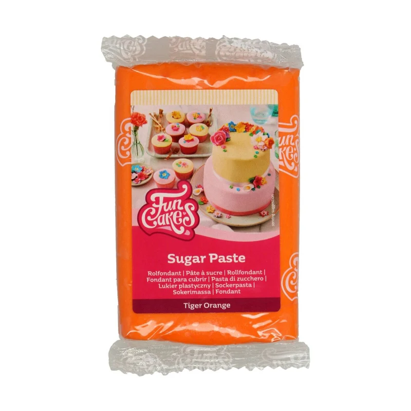 Funcakes | Fondant tiger orange