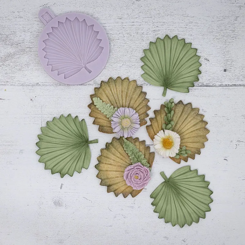 Karen Davies Silicone Mould Fan Palm Leaf Mould