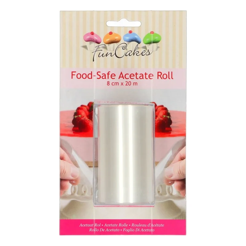 FunCakes | Food Safe Acetate Roll (8cmx20m)