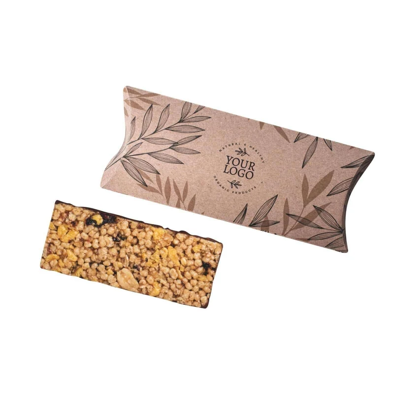 Protein bar met eigen verpakking