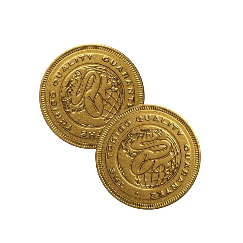 Chocolade munten 5,2 g met reliëf