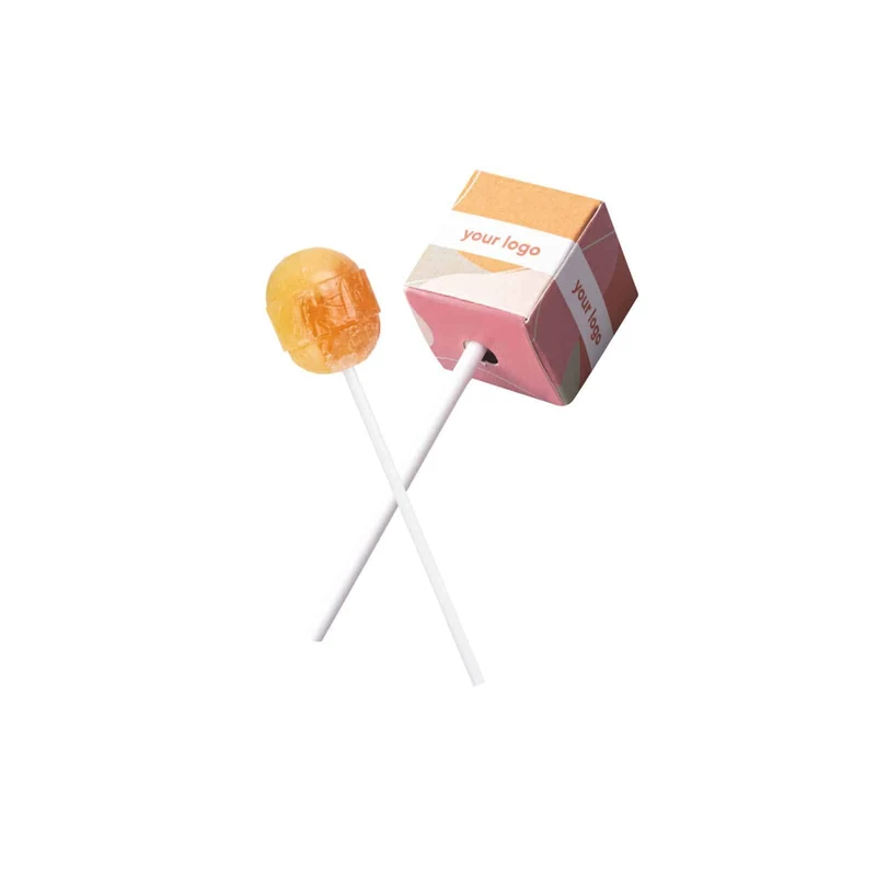 Fruit lollipop Lolly Cube met eigen verpakking