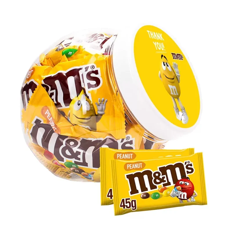 M&M's Peanut - "THANK YOU!" - 10 zakjes - 450g