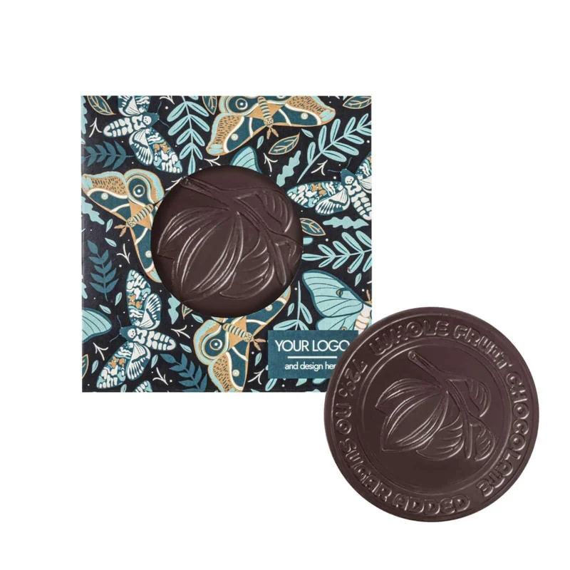 Chocolade Medaille Pure Line (40 g) – 100% Cacaovrucht