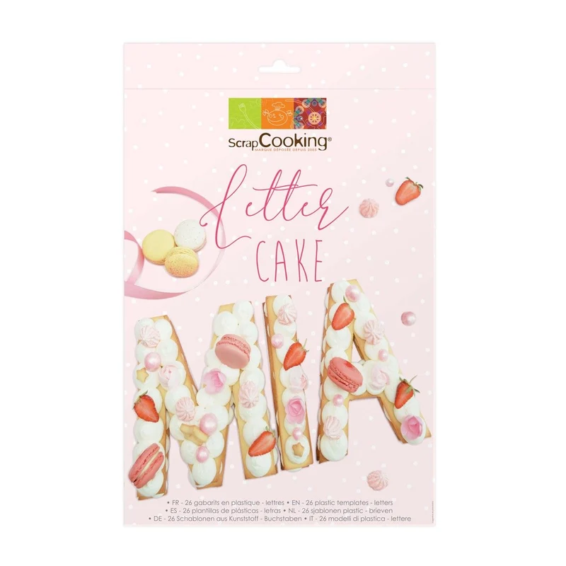 Scrapcooking Cake Template Letter Set/26