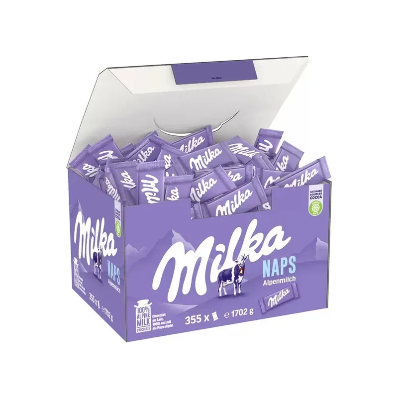 Milka Naps melkchocolade - 355 individueel verpakte stuks - 1702g
