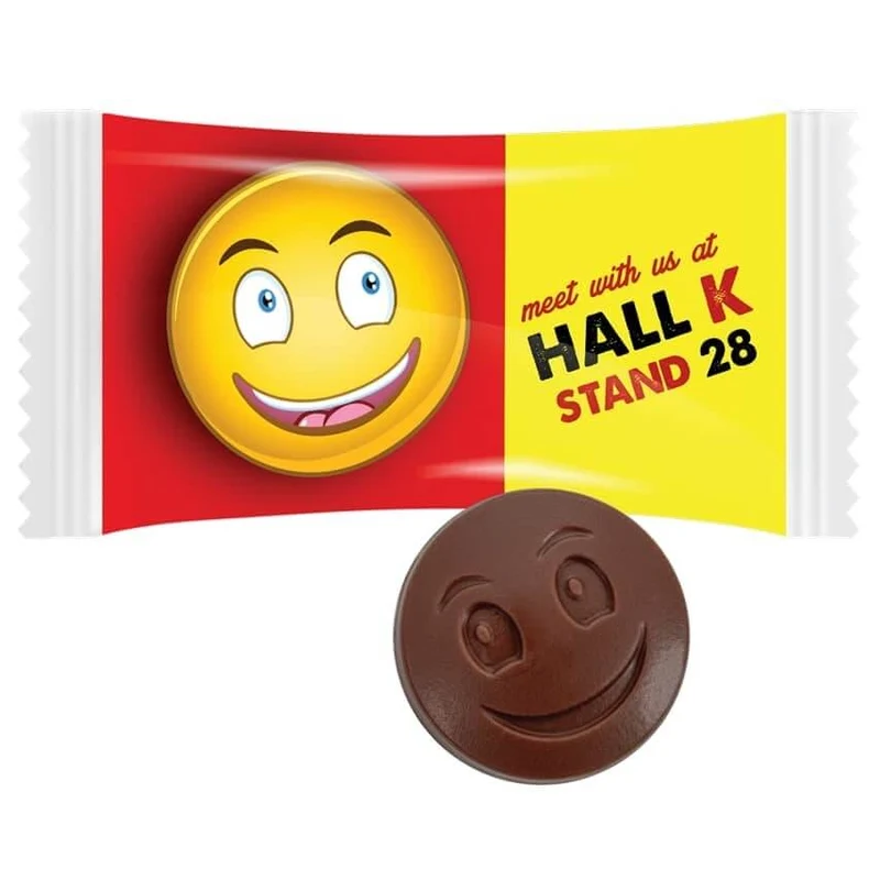 Mini Chocolate Smiley Face 9 g – Een Glimlach in Elke Verpakking