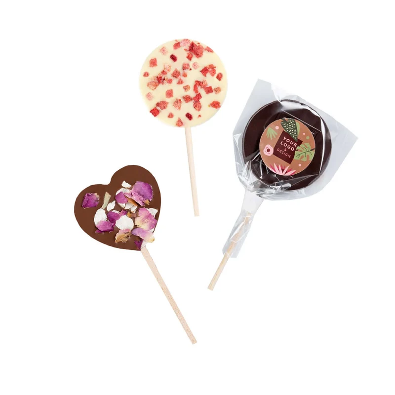 Chocolate Lollipop Plus 25 g – Luxe Lolly met Natuurlijke Toppings